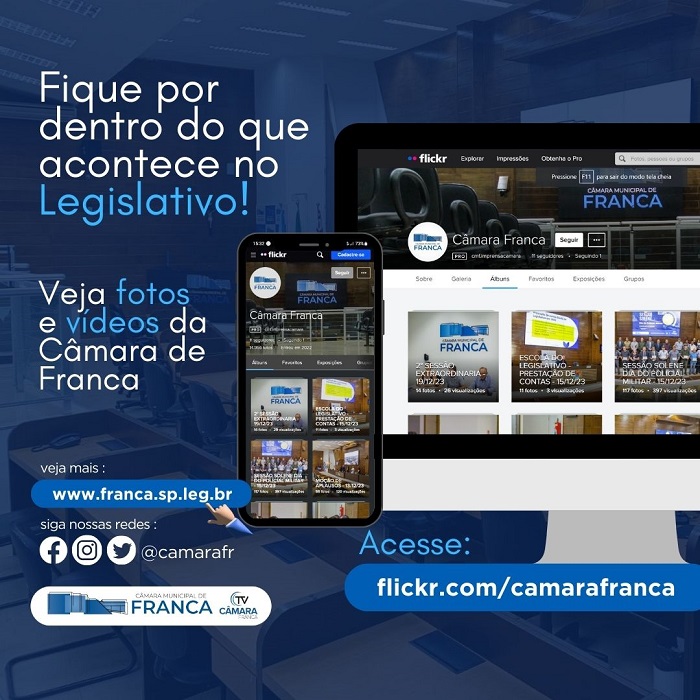 Banner de divulgação das notícias da Câmara