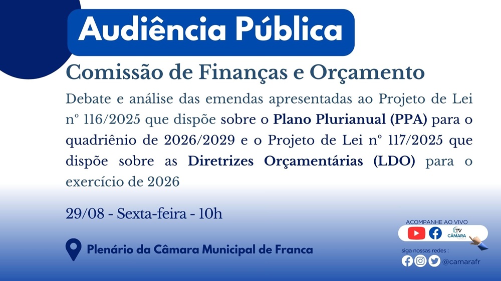 Audiência Emendas 