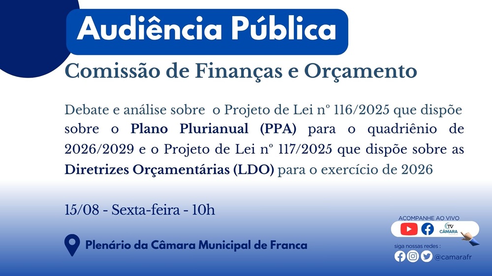 Audiência PPA e LDO
