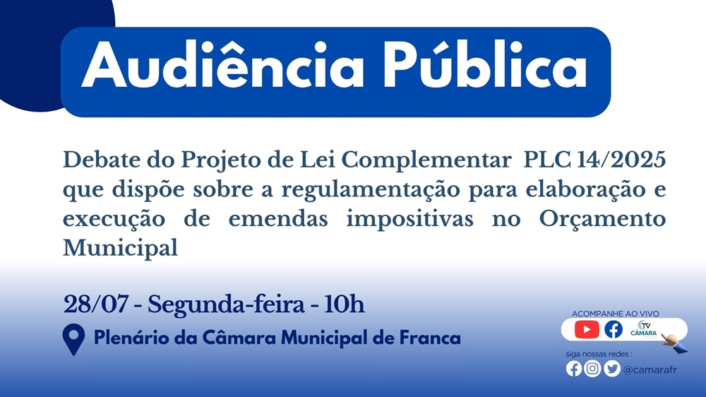 Audiência Pública Impositivas 