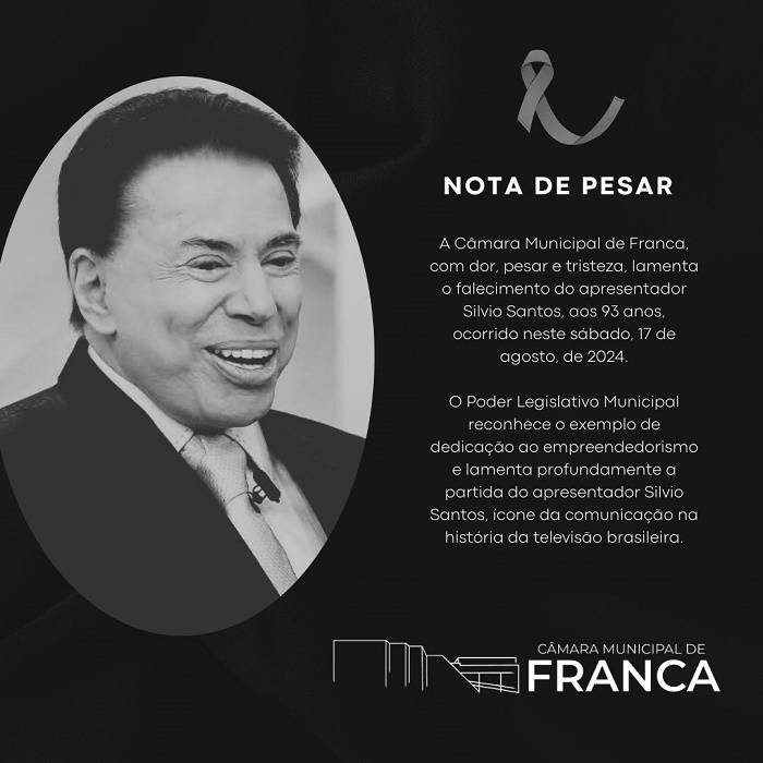 nota pesar silvio santos