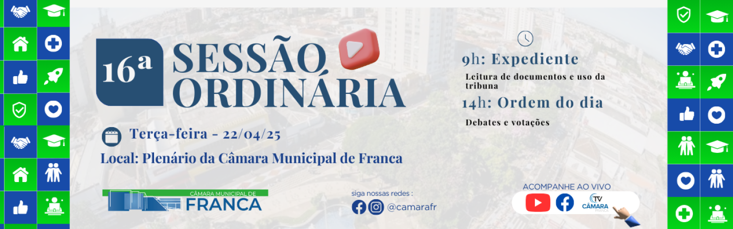 16ª Sessão Ordinária 