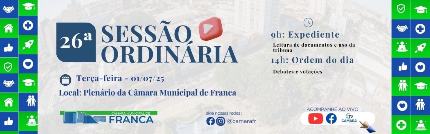 26ª Sessão Ordinária