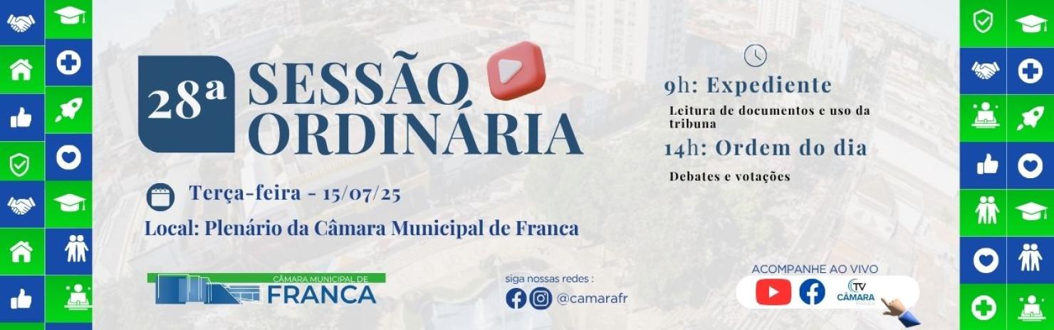 28ª Sessão Ordinária de 2025