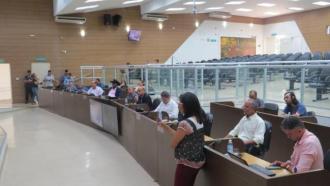 Vereadores acompanham a 7ª Sessão Ordinária da Câmara Municipal de Franca