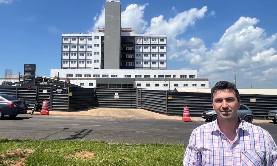 Hospital Estadual de Franca está em fase de acabamento; conclusão é esperada para o primeiro semestre