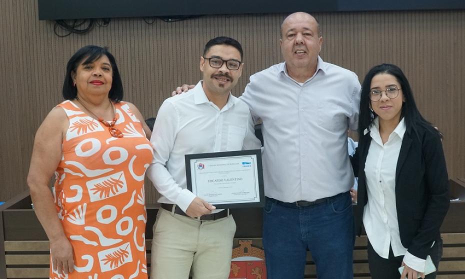 Homenagem a voluntário marca sessão na Câmara Municipal de Franca