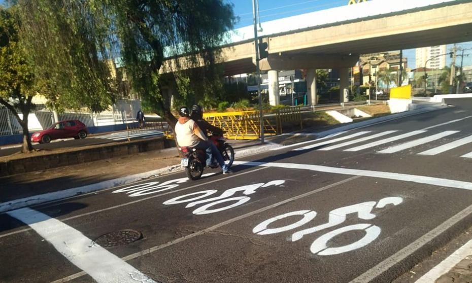 Vereador quer que Prefeitura mantenha repintura e crie novas faixas exclusivas para motos em Franca