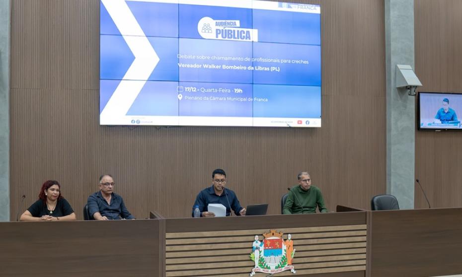 Audiência pública debate impactos de edital para creches municipais em Franca
