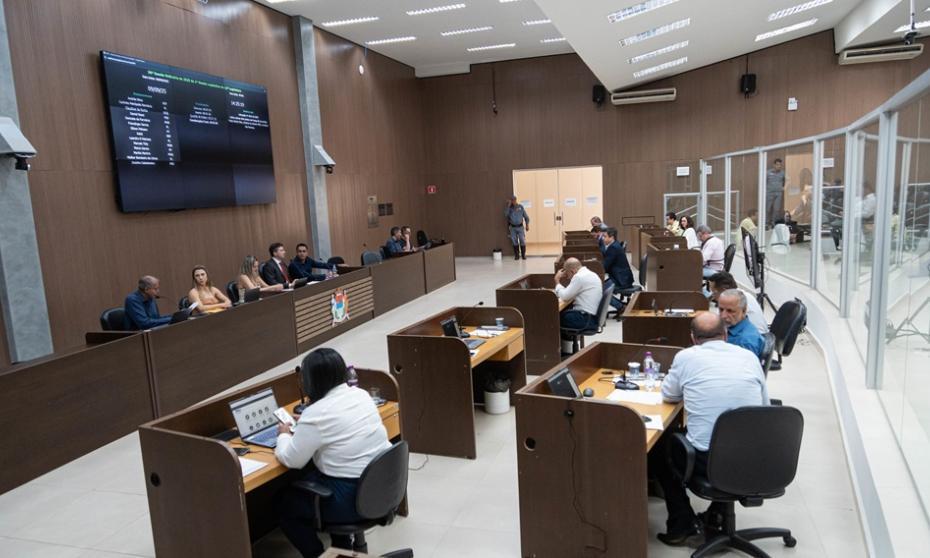 Foto do plenário da Câmara Municipal de Franca