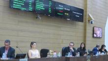 Mesa Diretora durante a 6ª Sessão Ordinária da Câmara Municipal de Franca Mesa Diretora durante a 6ª Sessão Ordinária da Câmara Municipal de Franca