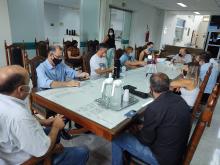 Reunião das comissões permanentes da Câmara realizada na manhã de hoje, 15
