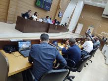 Vereadores durante a 3ª Sessão Extraordinária da Câmara Municipal de Franca
